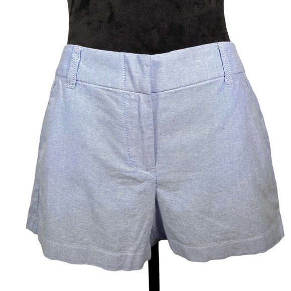 J. Crew Blue Cotton Shorts Poplin Preppy Classic Summer Shorts Womens Size 4 - Picture 14 of 14